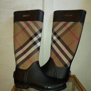 Burberry rain boots